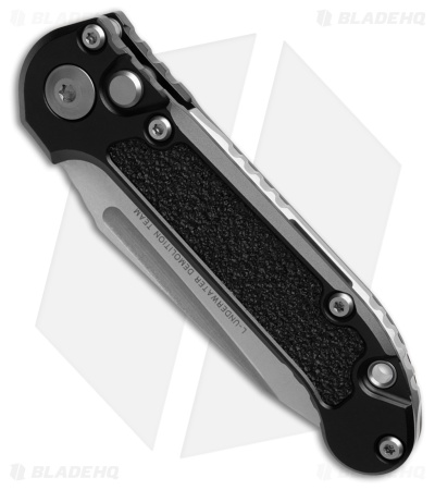 Microtech LUDT Gen III T/E Automatic Knife Black (3.5" Stonewash) 1136-10