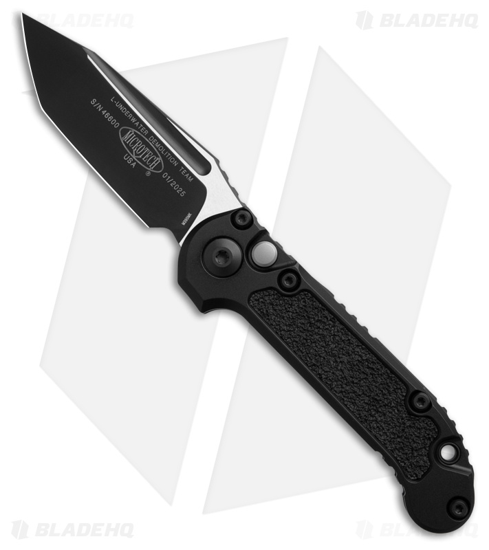 Microtech LUDT Automatic Knife Black Aluminum T/E Black