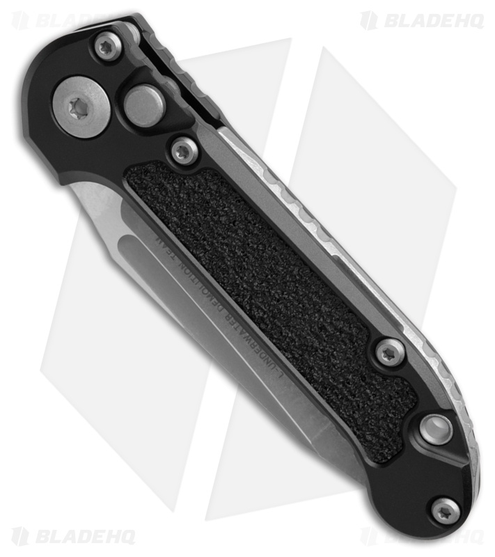 Microtech LUDT Gen III T/E Automatic Knife Black Aluminum (3.5" Apoc Serr)