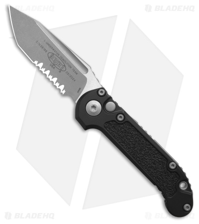 Microtech LUDT Gen III T/E Automatic Knife Black Aluminum (3.5" Apoc Serr)