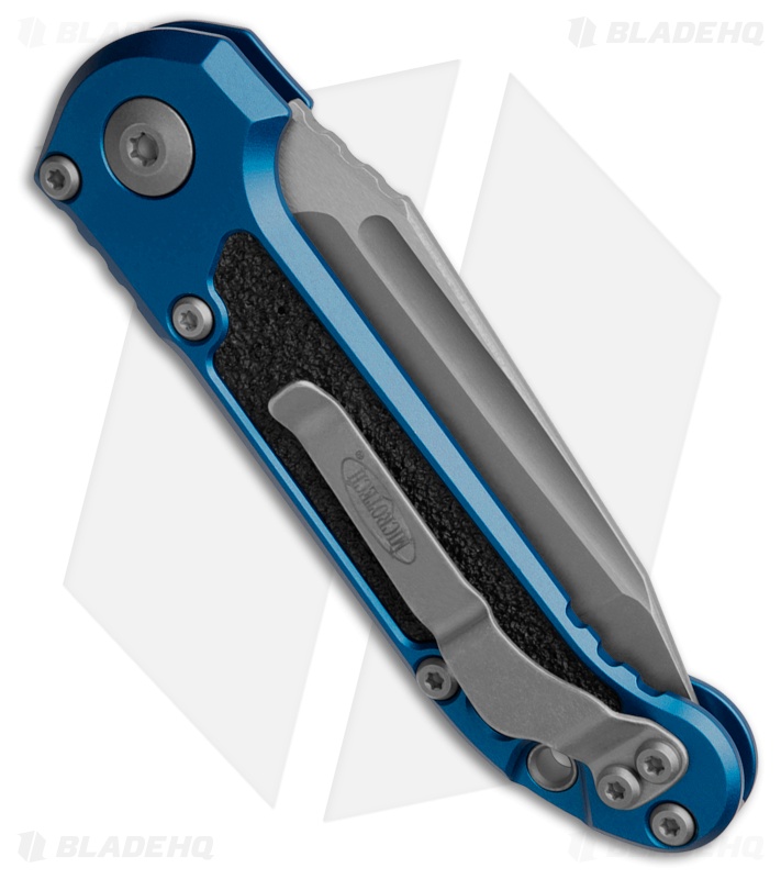Microtech LUDT Gen III T/E Automatic Knife Blue Aluminum (3.5" Apoc Full Serr)