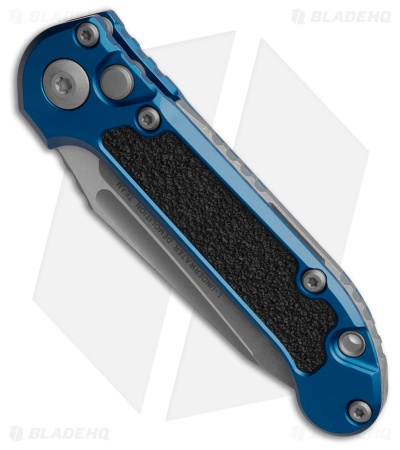 Microtech LUDT Gen III T/E Automatic Knife Blue Aluminum (3.5" Apoc Full Serr)