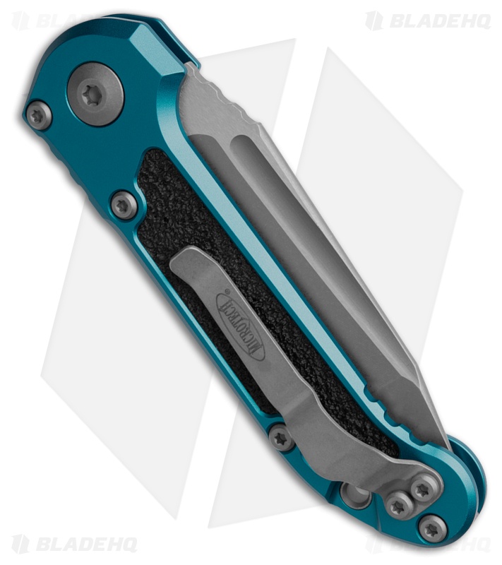 Microtech LUDT Gen III T/E Automatic Knife Blue Aluminum (3.5" Apoc Serr) 