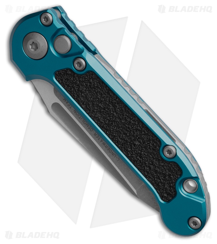 Microtech LUDT Gen III T/E Automatic Knife Blue Aluminum (3.5" Apoc Serr) 