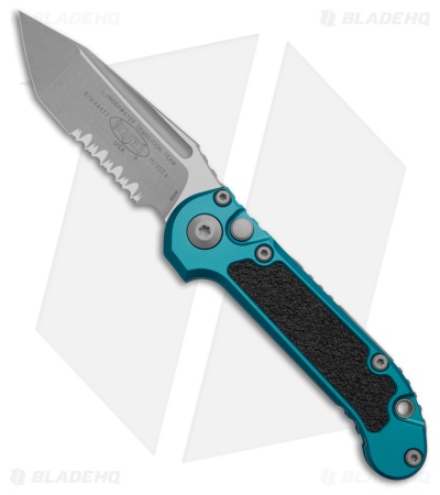 Microtech LUDT Gen III T/E Automatic Knife Blue Aluminum (3.5" Apoc Serr) 