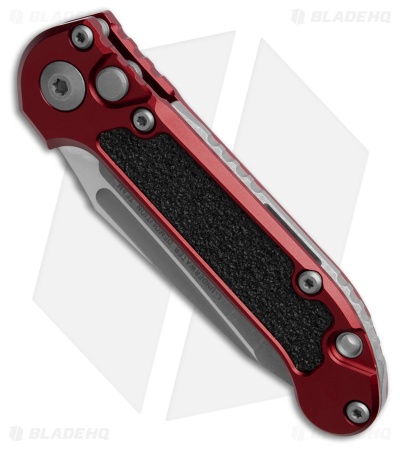 Microtech LUDT Gen III T/E Automatic Knife Merlot Red Al (3.5" Apoc Full Serr) 