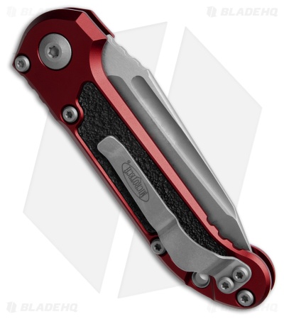Microtech LUDT Gen III T/E Automatic Knife Merlot Red Al (3.5" Apoc Serr)