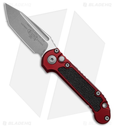 Microtech LUDT Gen III T/E Automatic Knife Merlot Red Al (3.5" Apocalyptic)