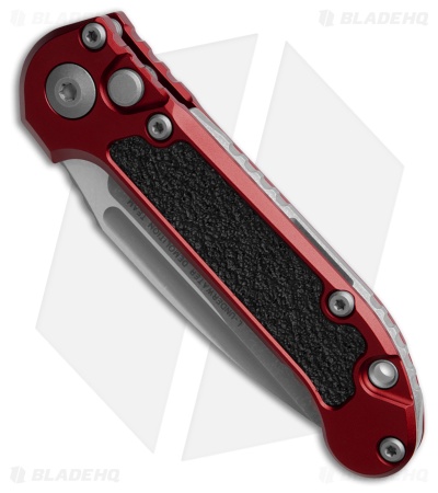 Microtech LUDT Gen III S/E Automatic Knife Merlot Red Aluminum (3.5" Apoc Serr) 