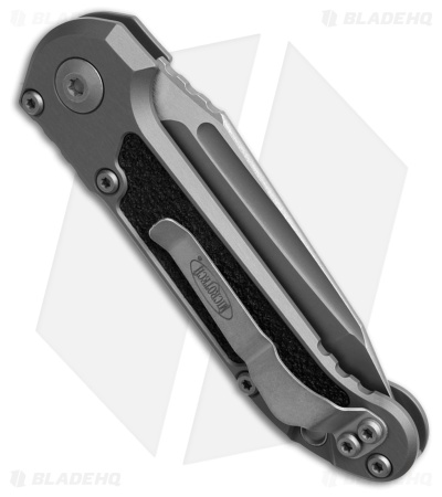 Microtech LUDT Gen III T/E Automatic Knife Natural Clear Al (3.5" AP Full Serr)