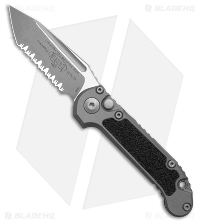 Microtech LUDT Gen III T/E Automatic Knife Natural Clear Al (3.5" AP Full Serr)