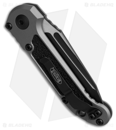 Microtech LUDT Gen III T/E Automatic Knife Natural Clear Al (3.5" Black Serr)