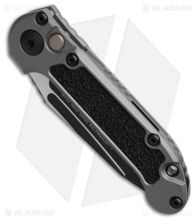 Microtech LUDT Gen III T/E Automatic Knife Natural Clear Al (3.5" Black Serr)