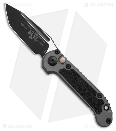 Microtech LUDT Gen III T/E Automatic Knife Natural Clear Aluminum (3.5" Black)