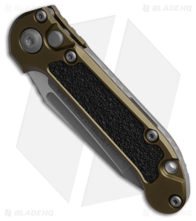 Microtech LUDT Gen III T/E Automatic Knife OD Green Al (3.5" Apoc Serrated) 