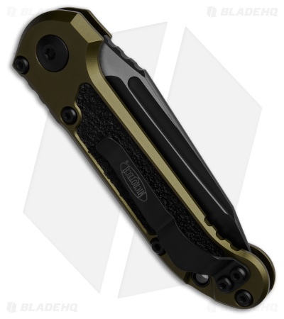 Microtech LUDT Gen III T/E Automatic Knife OD Green Aluminum (3.5" Black)