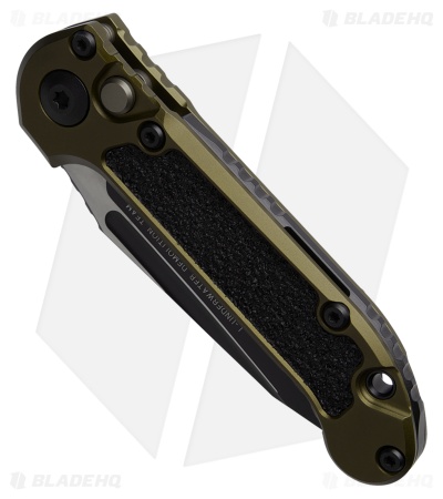 Microtech LUDT Gen III T/E Automatic Knife OD Green Aluminum (3.5" Black)
