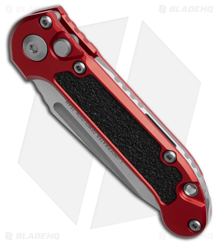 Microtech LUDT Gen III T/E Automatic Knife Red Al (3.5" SW Full Serr) 1136-12RD