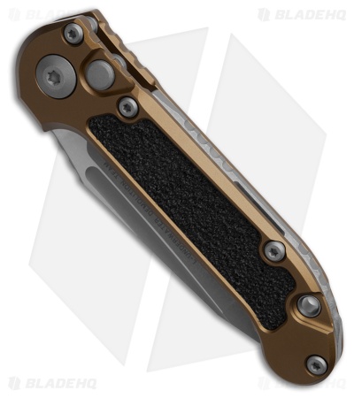 Microtech LUDT Gen III T/E Automatic Knife Tan Aluminum (3.5" AP Serr)