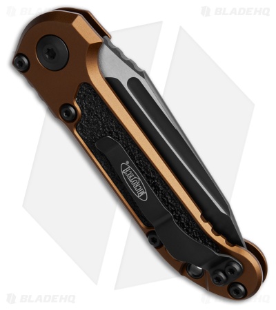 Microtech LUDT Gen III T/E Automatic Knife Tan Aluminum (3.5" Black)