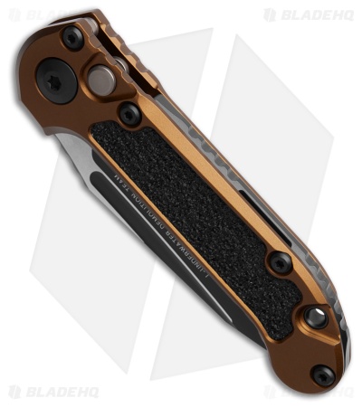 Microtech LUDT Gen III T/E Automatic Knife Tan Aluminum (3.5" Black)