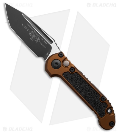 Microtech LUDT Gen III T/E Automatic Knife Tan Aluminum (3.5" Black)