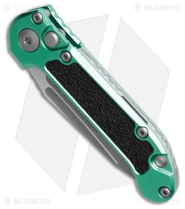 Microtech LUDT Gen III T/E Auto Knife Turquoise Aluminum (3.5" Apoc Full Serr)