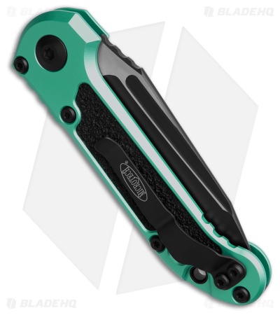 Microtech LUDT Gen III T/E Automatic Knife Turquoise (3.5" Black Serr) 1136-2TQ