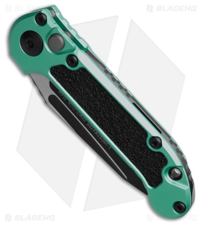 Microtech LUDT Gen III T/E Automatic Knife Turquoise (3.5" Black Serr) 1136-2TQ