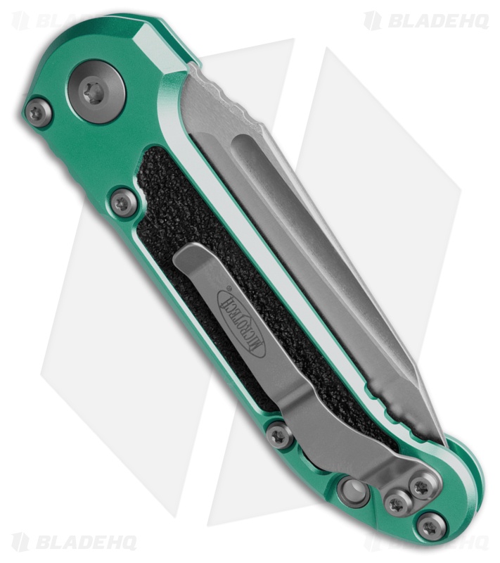 Microtech LUDT Gen III T/E Automatic Knife Turquoise Al (3.5" SW Serr) 1136-11TQ