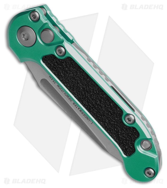 Microtech LUDT Gen III T/E Automatic Knife Turquoise Al (3.5" SW Serr) 1136-11TQ