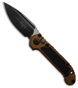 Microtech LUDT Gen III S/E Automatic Knife Tan Aluminum (3.5" Black) 1135-1 TA