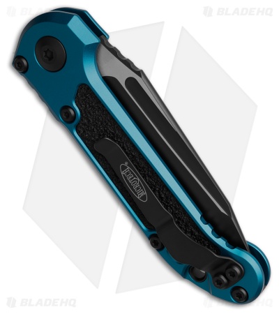 Microtech LUDT Gen III T/E Automatic Knife Blue (3.5" Black Serr) 1136-2BL