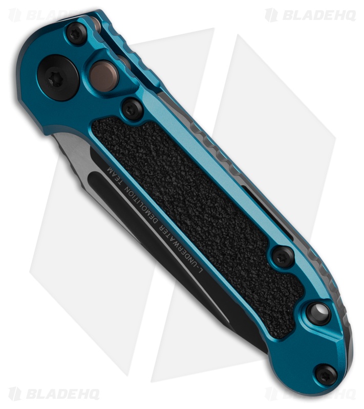 Microtech LUDT Gen III T/E Automatic Knife Blue (3.5" Black Serr) 1136-2BL