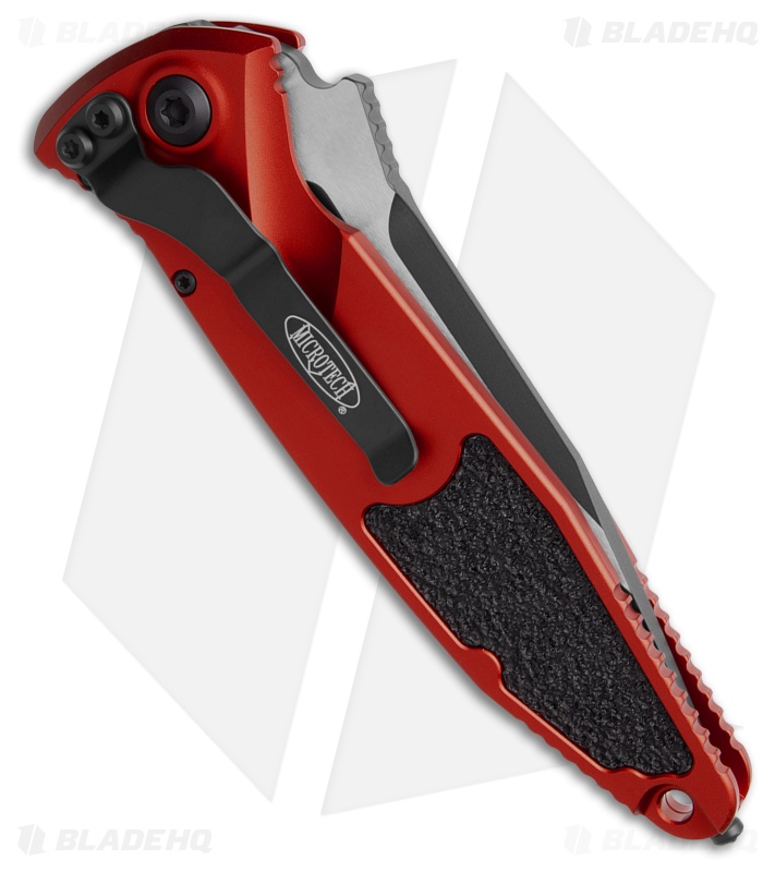 Microtech Socom Elite S/E Automatic Knife Red (4" Black Serr) 160A-2RD