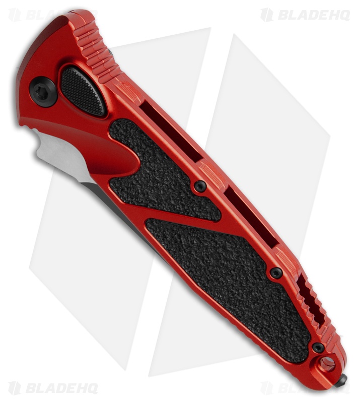 Microtech Socom Elite S/E Automatic Knife Red (4" Black Serr) 160A-2RD