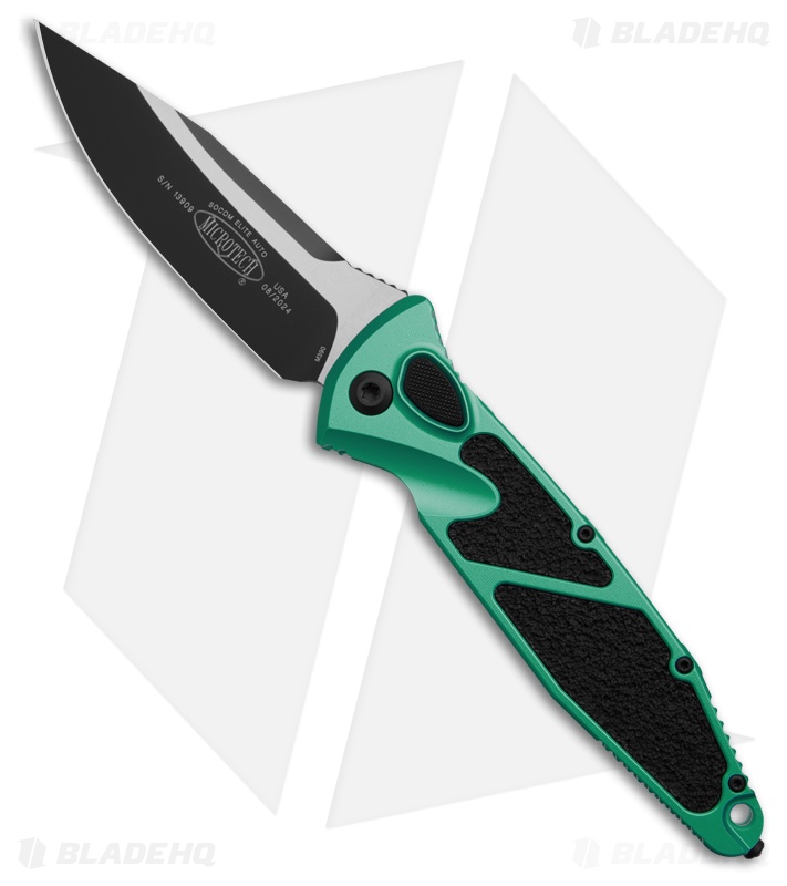 Microtech Socom Elite S/E Automatic Knife Turquoise (4" Black)160A-1TQ