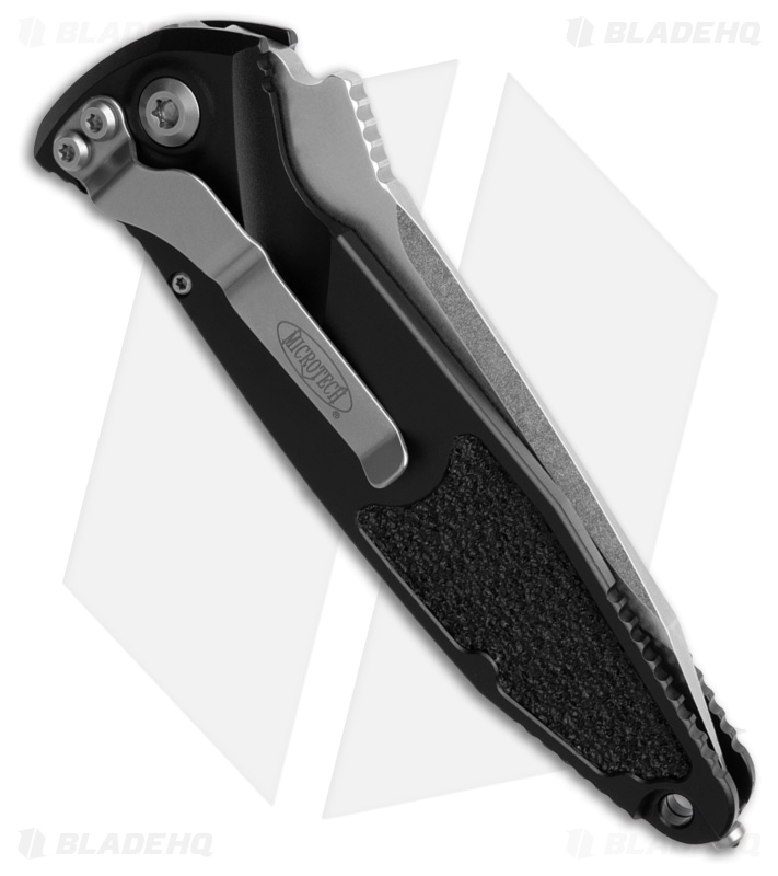 Microtech Socom Elite T/E Automatic Knife Black (4" Stonewash Full Serr)