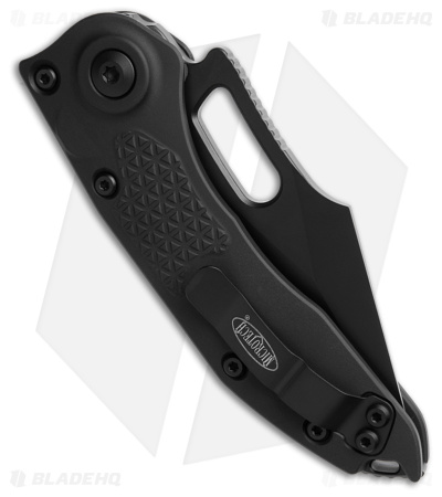 Microtech Stitch-A S/E Automatic Knife Black (3.75" Black Full Serr) 169-3T