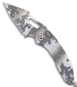 Microtech Stitch Automatic Knife Arctic Camo (3.75" Arctic Camo Serr) 169-2ACS