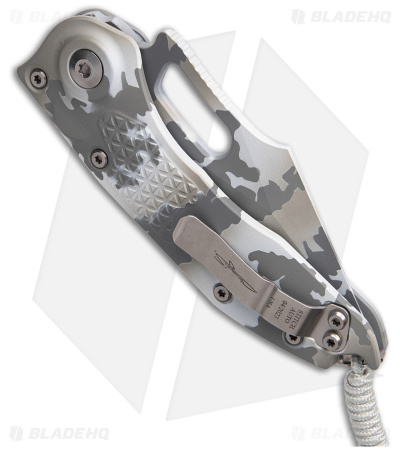 Microtech Stitch Automatic Knife Arctic Camo (3.75" Arctic Camo Serr) 169-2ACS