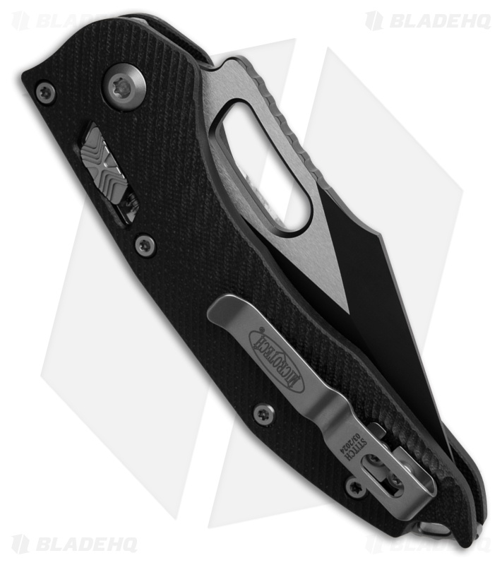 Microtech Stitch Pocket Knife Black G-10 Two-Tone M390MK