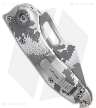 Microtech Stitch White Camo Automatic Knife | Blade HQ