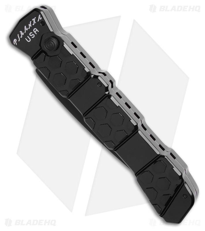 Piranha 21 Tactical Automatic Knife Black (3.375" Black) P-21BKT