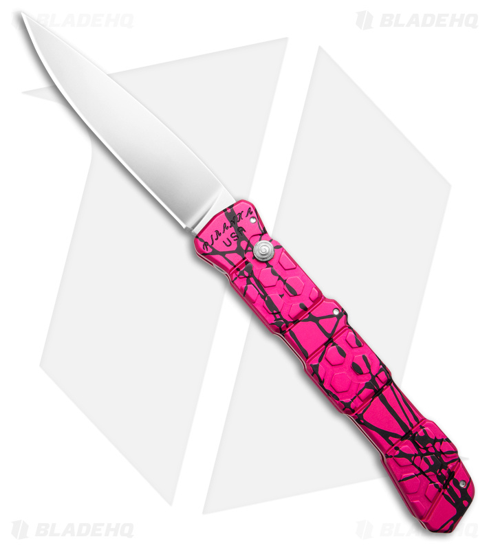 Piranha 21 Tactical Automatic Pink + Plain Mirror Blade HQ
