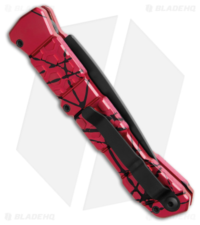 Piranha 21 Tactical Automatic Knife Pink/Black Aluminum (3.4" Black)