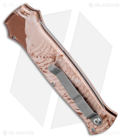Piranha Bodyguard Automatic Knife Desert Camo Aluminum (3.3" Stonewash S30V)
