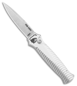 Piranha Mini-Guard Automatic Knife Silver (2.9" Stonewash)