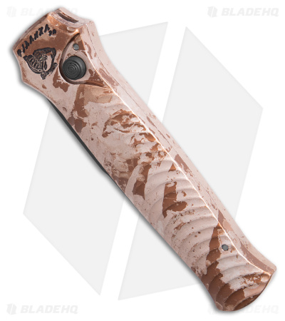 Piranha Mini-Guard Tactical Desert Camo Automatic Knife (2.9" Black) P-7CT