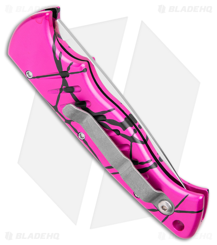 Piranha Pocket Knife Automatic Knife Hot Pink (3.2" Mirror Ser) P1-PKS